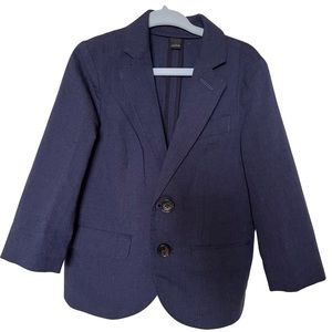 J.Crew Crewcuts Ludlow toddler cotton/linen blazer (navy, 2T)